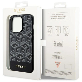 Guess GUHMP14XHGCFSEK iPhone 14 Pro Max 6,7&quot; černo/černý pevný obal GCube Stripes MagSafe