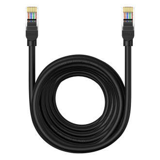 Baseus High Speed ​​​​Cat 5 RJ-45 1000Mb/s Ethernet kabel 10m kulatý - černý