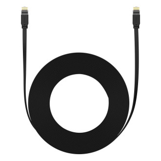 Baseus High Speed ​​​​Cat 6 RJ-45 1000Mb/s Ethernet kabel 12m plochý - černý