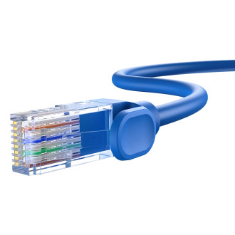Baseus High Speed ​​​​Cat 6 RJ-45 1000Mb/s Ethernet kabel 5m kulatý - modrý