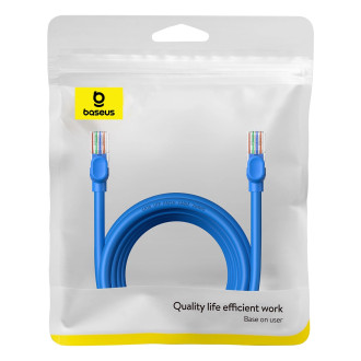 Baseus High Speed ​​​​Cat 6 RJ-45 1000Mb/s Ethernet kabel 5m kulatý - modrý