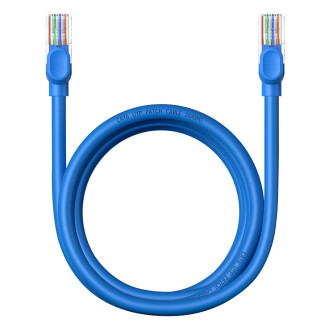Baseus High Speed ​​​​Cat 6 RJ-45 1000Mb/s Ethernet kabel 2m kulatý - modrý