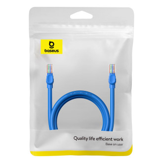 Baseus High Speed ​​​​Cat 6 RJ-45 1000Mb/s Ethernet kabel 2m kulatý - modrý