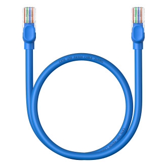 Baseus High Speed ​​​​Cat 6 RJ-45 Ethernet kabel 1000 Mb/s 0,5 m kulatý - modrý