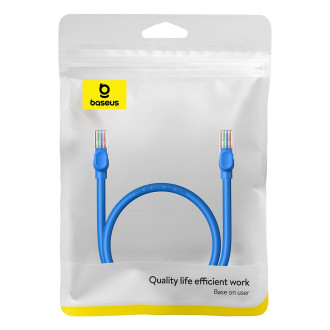 Baseus High Speed ​​​​Cat 6 RJ-45 Ethernet kabel 1000 Mb/s 0,5 m kulatý - modrý