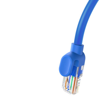 Baseus High Speed ​​​​Cat 6 RJ-45 Ethernet kabel 1000 Mb/s 0,5 m kulatý - modrý