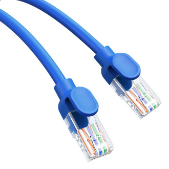 Baseus High Speed ​​​​Cat 6 RJ-45 Ethernet kabel 1000 Mb/s 0,5 m kulatý - modrý
