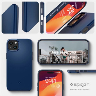 Spigen Thin Fit, tmavě modrá - iPhone 15 Plus