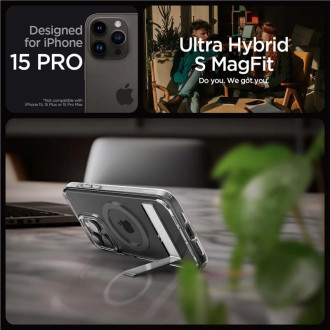 Spigen Ultra Hybrid S MagSafe, grafit - iPhone 15 Pro