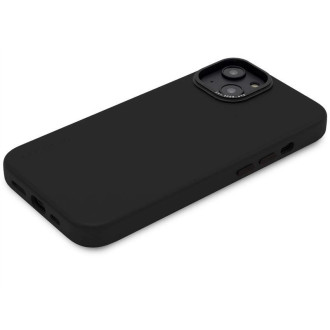 Dekódováno – ochranné kožené pouzdro kompatibilní s MagSafe pro iPhone 14 Plus (černé)