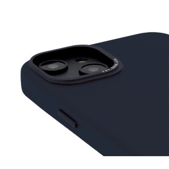 Dekódováno – ochranné kožené pouzdro kompatibilní s MagSafe pro iPhone 14 Plus (ocelově modré)