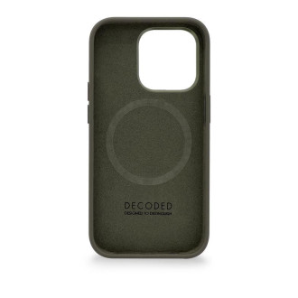 Decoded - silikonové ochranné pouzdro pro iPhone 14 Pro Max kompatibilní s MagSafe (olivový)