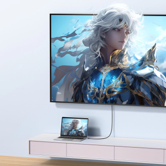 Baseus High Definition Series USB-C na DisplayPort 1.4 8K 60Hz jednosměrný kabel 1,5 m – černý