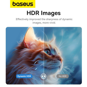 Baseus High Definition Series USB-C na DisplayPort 1.4 8K 60Hz jednosměrný kabel 1,5 m – černý