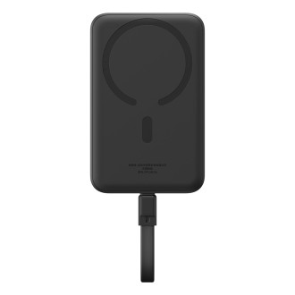 Powerbanka Baseus Magnetic Mini MagSafe 10000mAh 30W s vestavěným Lightning kabelem - černá + Baseus Simple Series USB-C - USB-C 60W 0,3m kabel