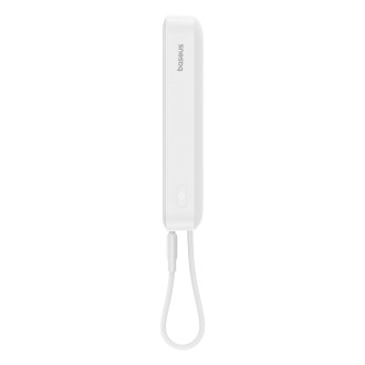 Powerbanka Baseus Magnetic Mini MagSafe 10000mAh 30W s vestavěným Lightning kabelem - bílá + Baseus Simple Series USB-C - USB-C 60W 0,3m kabel