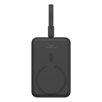 Powerbanka Baseus Magnetic Mini MagSafe 10000mAh 20W s vestavěným Lightning kabelem - černá + Baseus Simple Series USB-C - USB-C 60W 0,3m kabel