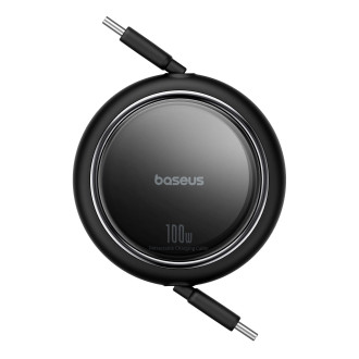 Baseus Free2Draw Mini USB-C - USB-C 100W 1m navíjecí kabel - černý