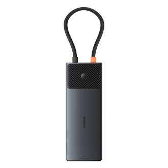 USB HUB 11v1 Baseus Metal Gleam Series II USB-A/USB-C PD/HDMI/DP/RJ45/SD/TF - černý