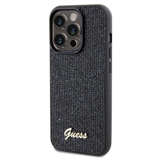 Pouzdro Guess Disco Metal Script pro iPhone 14 Pro Max - černé