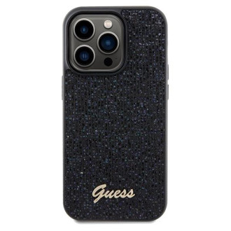 Pouzdro Guess Disco Metal Script pro iPhone 14 Pro Max - černé