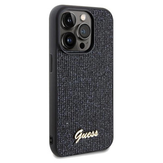 Pouzdro Guess Disco Metal Script pro iPhone 14 Pro Max - černé