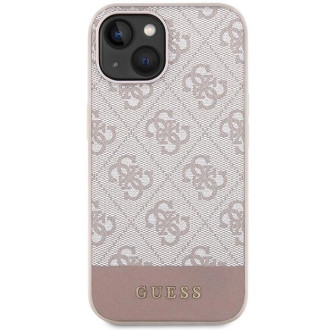 Pouzdro Guess 4G Stripe Collection pro iPhone 15 / 14 / 13 - růžové