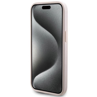 Pouzdro Guess 4G Stripe Collection pro iPhone 15 / 14 / 13 - růžové