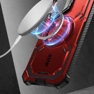 Pouzdro IBLSN Armorbox Mag Supcase s MagSafe pro Samsung Galaxy S24 - červené
