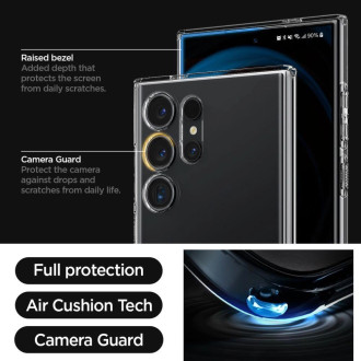 Pouzdro Spigen Liquid Crystal pro Samsung Galaxy S24 Ultra - průhledné