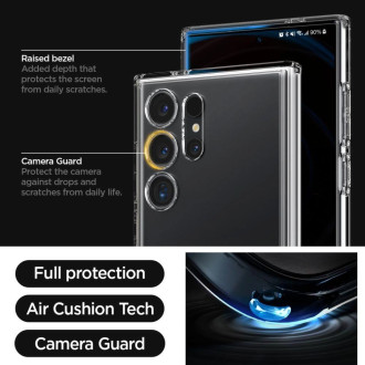 Pouzdro Spigen Ultra Hybrid S pro Samsung Galaxy S24 Ultra - průhledné