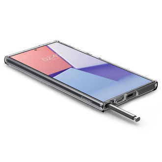 Pouzdro Spigen Ultra Hybrid OneTap Ring s MagSafe pro Samsung Galaxy S24 Ultra – průhledné a bílé