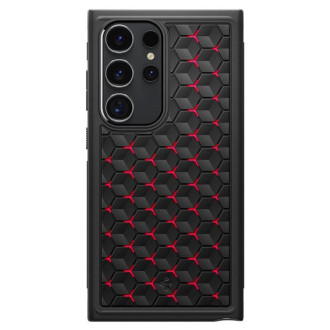 Pouzdro Spigen Cryo Armor pro Samsung Galaxy S24 Ultra - černo-červené