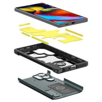 Pouzdro Spigen Tough Armor pro Samsung Galaxy S24 Ultra - tmavě zelené
