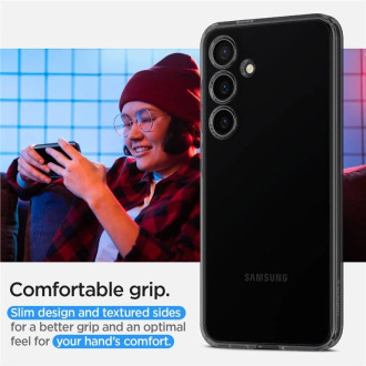 Pouzdro Spigen Liquid Crystal pro Samsung Galaxy S24+ - průhledné-šedé