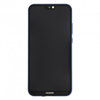 Huawei  P20 Lite LCD Display + Dotyková Deska + Přední Kryt Blue