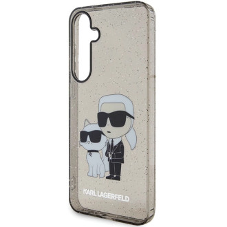 Karl Lagerfeld KLHCS24MHNKCTGK S24+ S926 černo/černé pevné pouzdro Glitter Karl&amp;Choupette