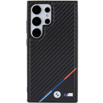 BMW BMHMS24L23PUDTK S24 Ultra S928 černo/černé pevné pouzdro Carbon Tricolor Line MagSafe