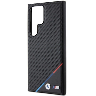 BMW BMHMS24L23PUDTK S24 Ultra S928 černo/černé pevné pouzdro Carbon Tricolor Line MagSafe