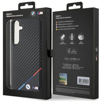 BMW BMHMS24S23PUDTK S24 S921 černo/černé pevné pouzdro Carbon Tricolor Line MagSafe