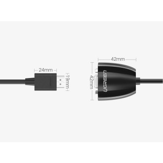 Ugreen Cable Cord Adapter Adapter One Way HDMI (Male) to VGA (Female) FHD Black (MM105 40253)