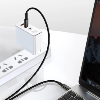 Baseus USB Type C - USB Type C kabel Napájení Rychlé nabíjení 100 W 5 A 1 m černý (CATWJ-01)