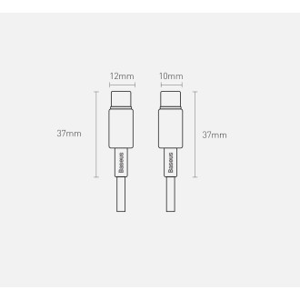 Baseus USB Type C - USB Type C kabel Napájení Rychlé nabíjení 100 W 5 A 1 m černý (CATWJ-01)