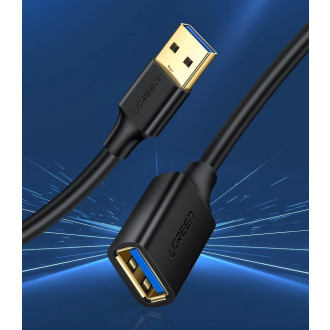 Ugreen cable cord extension adapter USB 3.0 (female) - USB 3.0 (male) 3 m black (US129 30127)