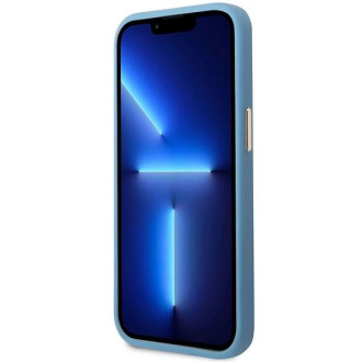 Pouzdro Guess 4G Logo Plate MagSafe pro iPhone 14 Pro Max - modré
