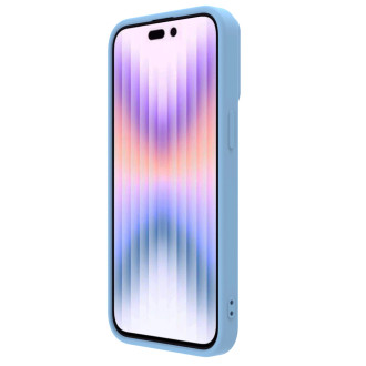 Silikonové pouzdro Nillkin CamShield Silky pro iPhone 15 Pro s ochranou fotoaparátu – modré