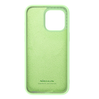 Nillkin CamShield Silky silikonové pouzdro pro iPhone 15 Pro s ochranou fotoaparátu – mátová