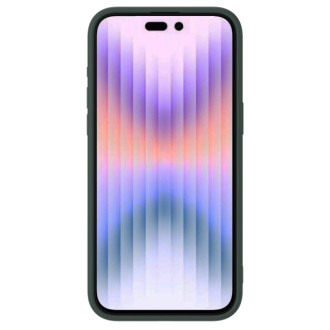 Nillkin CamShield Silky silikonové pouzdro pro iPhone 15 Pro Max s ochranou fotoaparátu – zelené
