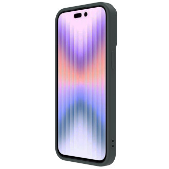 Nillkin CamShield Silky silikonové pouzdro pro iPhone 15 Pro Max s ochranou fotoaparátu – zelené