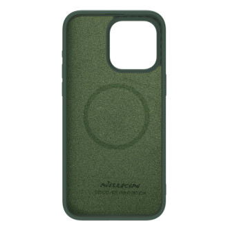 Nillkin CamShield Silky silikonové pouzdro pro iPhone 15 Pro Max s ochranou fotoaparátu – zelené